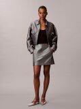 Silver Denim Bomber Jacket  Women