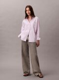 Purple Relaxed Cotton Poplin Shirt  Women