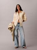 Beige Relaxed Cotton Poplin Shirt  Women