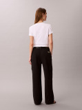 Black Relaxed Cotton Twill Cargo Pants  Women