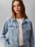 Denim Κοντό Denim Trucker Τζάκετ   Γυναίκα