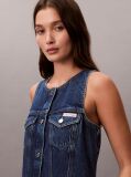 Denim Αμάνικο Denim Trucker Φόρεμα  Γυναίκα