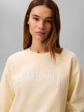 Yellow Varsity Logo Sweatshirt  Women