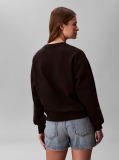 Black Metallic Monologo Sweatshirt  Women