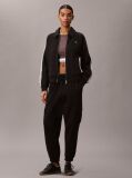 Black Colour-Blocked French Terry Zip-Thru Jumper  Women