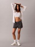 Grey Towel Terry Dolphin Shorts  Women