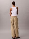 Brown Relaxed Soft Nylon Trousers  Women