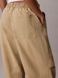 Brown Relaxed Soft Nylon Trousers  Women