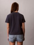 Blue Handwriting Graphic Crew Neck T-Shirt  Women