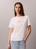 White Retro Logo Crew Neck T-Shirt  Women
