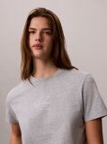 Grey Monologo Crew Neck T-Shirt  Women