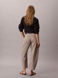 Grey Cropped Barrel Jeans  Women