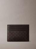 Brown Allover Monogram Logo Card Holder  Men