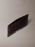 Brown Logo Leather RFID Cardholder  Men