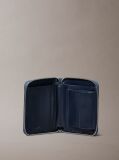 Blue Foil Logo Square Zip Wallet  Women