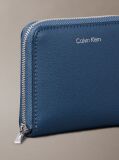 Blue Foil Logo Square Zip Wallet  Women