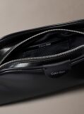 Black Trio Compartment Crossbody Camera Bag  Women