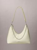Green Pebbled Jewellery Chain Hobo Bag  Women