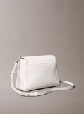 White Pebble Grain Crossbody Bag  Women