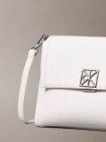 White Pebble Grain Crossbody Bag  Women