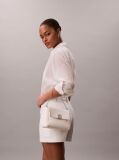 White Pebble Grain Crossbody Bag  Women