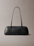 Black Foil Logo Shoulder Bag  Women