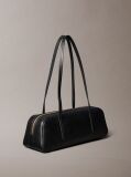 Black Foil Logo Shoulder Bag  Women