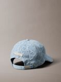 Denim Allover Emblem Logo Denim Baseball Cap  Women
