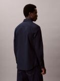 Blue Slim Stretch Button-Down Shirt  Men