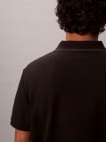 Black Piqué Tipping Polo Shirt  Men