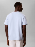 Blue Short Sleeve Stretch Pique Nano Easy Tee  Men