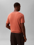 Brown Pima Cotton Short Sleeve Jumper  Men