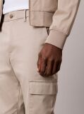 Khaki Slim Stretch Cargo Trousers  Men