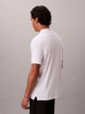 White Supima Cotton Short-Sleeve Zip Polo  Men