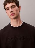 Black Embossed Logo Crew-Neck Sweatshirt  Men