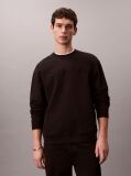 Black Embossed Logo Crew-Neck Sweatshirt  Men