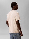 Beige Graphic Logo T-shirt  Men