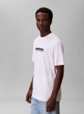 White Fade Logo Crew Neck T-Shirt  Men