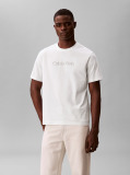 White Fade Logo Crew Neck T-Shirt  Men