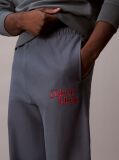 Blue Relaxed Embroidered Logo Joggers  Men