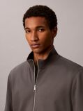 Grey Zip-Thru Knit Travel Jacket  Men