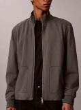 Grey Zip-Thru Knit Travel Jacket  Men