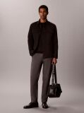 Grey Tapered Sateen Chinos  Men