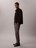 Grey Tapered Sateen Chinos  Men