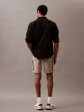 Brown Cotton Twill Cargo Shorts  Men