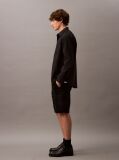 Black Cotton Twill Cargo Shorts  Men
