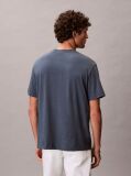 Blue Monogram Logo T-Shirt  Men