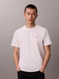 White Cotton Badge T-shirt  Men