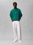 Green Relaxed Monogram Hoodie  Men