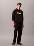 Black Logo Graphic Hoodie  Men